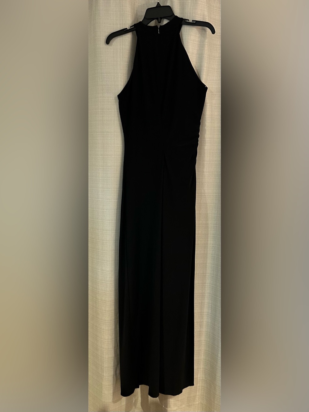 Laundry By Shelli Segal Black halter neck Asymmetric High-Low Maxi dress 6 - Picture 9 of 16